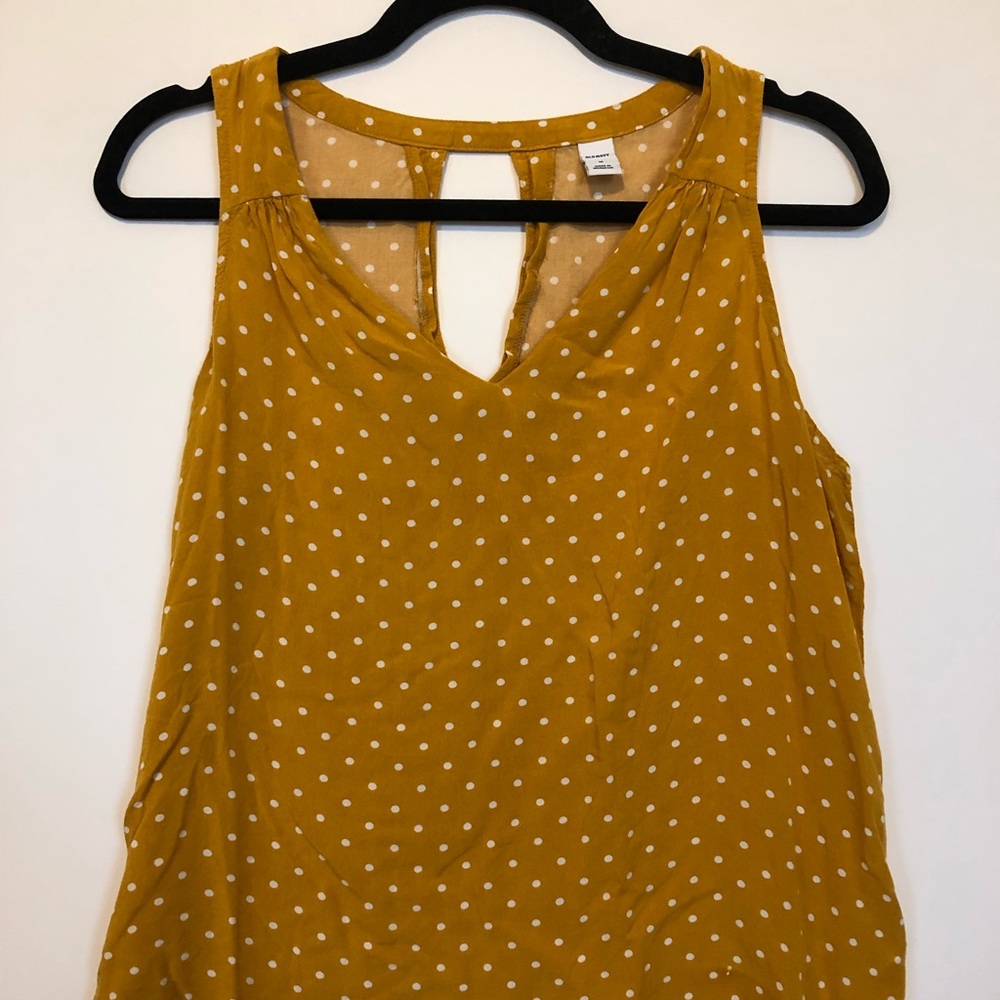 Yellow Polka Dot Tank Top